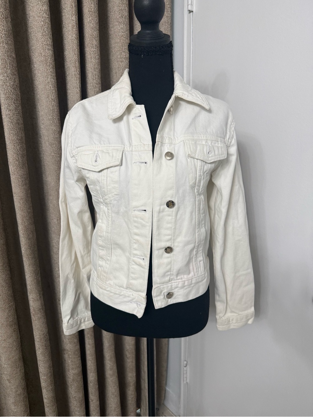 Primark Women's Cream Denim Jacket